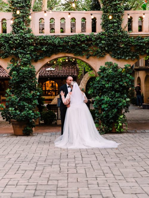 Asheville NC bride with her husband